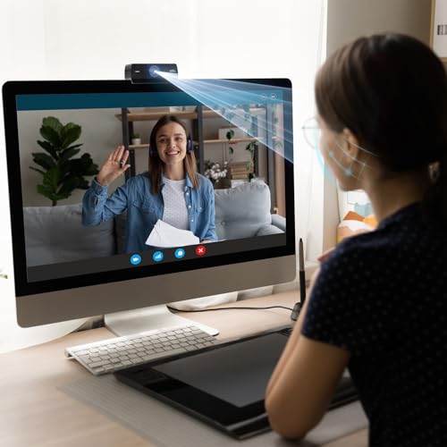 Xweiryn Webcam for PC, HD 1080P USB Plug-and-Play Computer Web Camera, High Definition Webcam for Desktop Laptop, Ideal for Online Class, Video Conference, Live Streaming & Gaming