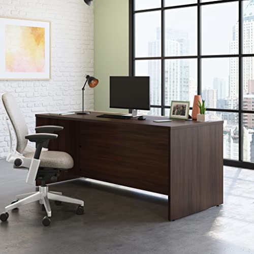 OfficeWorks by Sauder Affirm 72 X 30 Desk Shell, L: 71.10'' x W: 29.53'' x H: 29.29'', Noble Elm