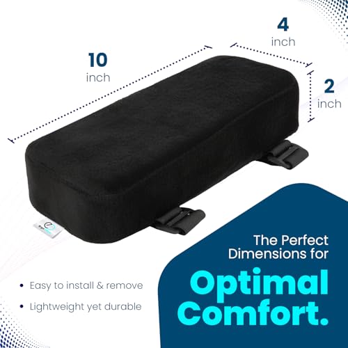 Ergo Office Arm Rest Cushion - Set of 2 Office Chair Arm Pads for Elbow Pain Relief - Computer Office Chair Arm Covers for Comfortable Desk Setup