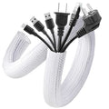 AGPTEK White Cable Sleeve, 2 Pack 5ft - 1.2 Inch Cable Management, Desk Cord Cover Organizer Wire Hider for Computer TV Wire Loom Tubing, Pet Proof Cord Protector from Cat Dog Chewing, White