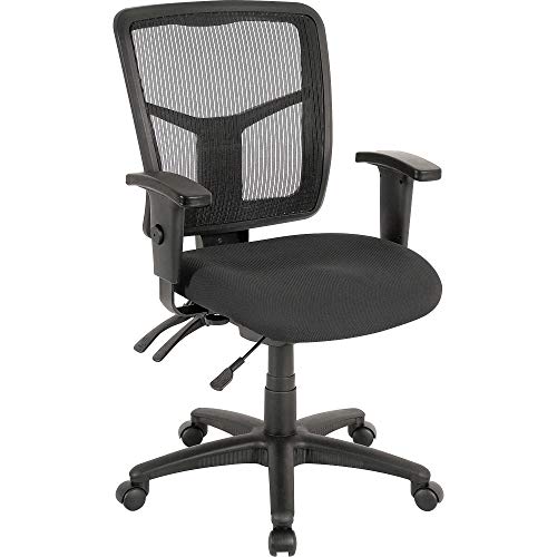 Lorell, LLR86201, ErgoMesh Series Managerial Mid-Back Chair