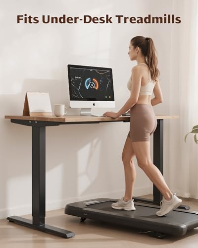TOPSKY Dual Motor Electric Standing Desk Frame, Height Adjustable Sit Stand Base for Home Office, Fits Table Tops up to 70.8 x 31.5 Inch, 225 lb Capacity (Black, Without Stand)