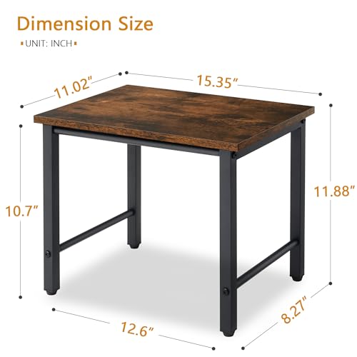Gewudraw Printer Stand-Desktop Shelf Storage Organizer for Printers,Small End Table, Book Shelf and Wooden Desk Shelf for Home Office