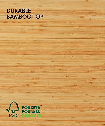 FlexiSpot E6 Bamboo 3-Stage Dual Motor Electric Standing Desk 55 x 28 Sit Stand Up Desk, Holds 220 lbs, Adjustable Height w/ Memory Presets, Solid Bamboo Desktop & Black Frame, Ships in 2 Boxes