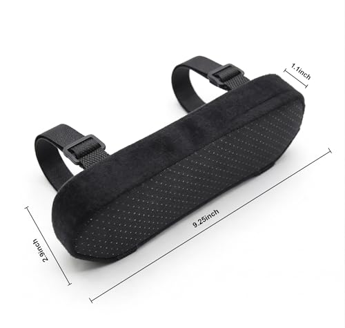 Lxdzsm Memory Foam Office Chair Armrest Covers, 2 Pack Arm Pads with Pressure Relief Elbow Pillow, Universal Fit Arm Rest Cushion for Desk Chair, Gaming Chair