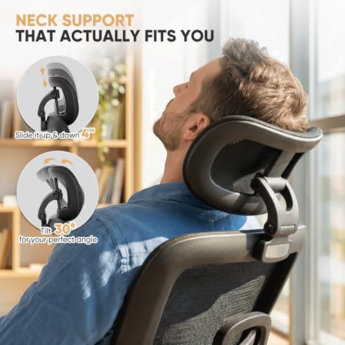 Magshion Mesh Office Chair, Ergonomic Desk Chair, Swivel Executive Chair