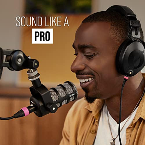 RØDE PodMic Cardioid Dynamic Broadcast Microphone — XLR Output, Requires Audio Interface (RØDECaster, AI-1, or similar). For USB Plug-and-Play, see PodMic USB.