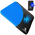 SelectSoma Double-Thick Gel Seat Cushion for Long Sitting Pressure Relief for Back, Sciatica, Coccyx, Tailbone Pain - Cushion for Airplane Travel, Office Chair, Wheelchair, Car & Truck - Egg Seat Pad