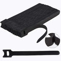 Nettbe 60 PCS 6 Inches Reusable Cable Ties, Adjustable Cord Straps Wire Organizer Cord Wrap and Hook Loop Cable Management