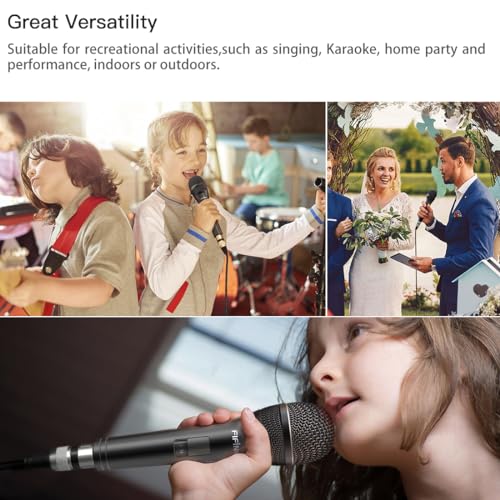 FIFINE Karaoke Microphone, Dynamic Vocal Microphone for Speaker, 6.35MM Wired Handheld Mic with On and Off Switch and 14.8ft Detachable Cable-K6