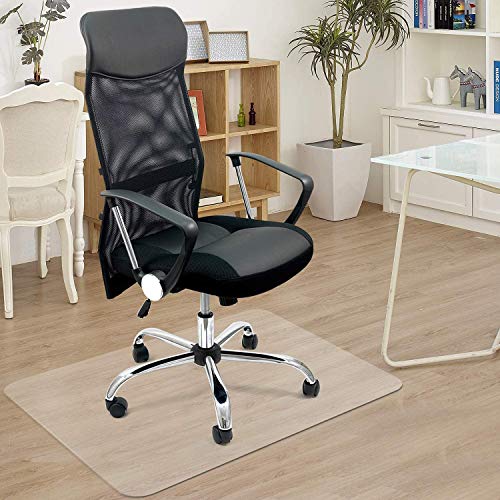 Azadx Office Chair Mat for Hardwood Floor 30 x 48'', Small Chair Mats Clear Easy Glide on Hard Floors, Rolling Chairs Mat Plastic Mats Under Desk Chairs