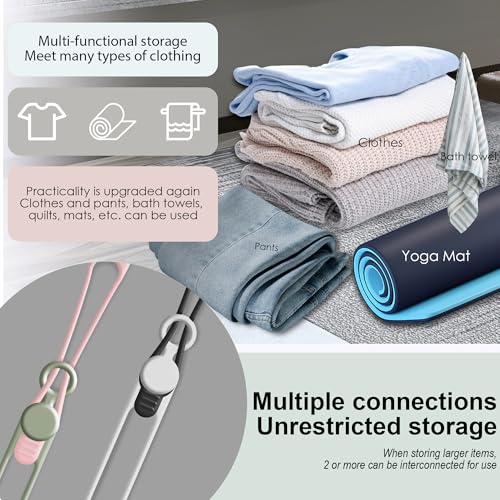 Nearockle 24Pcs Silicone Cable Straps Cord Organizer for Bundling Earphone, Phone Charger, Computer Cords, Reusable Cable Ties Wire Organizer in Home,Office,Kitchen,School (4 Colors)