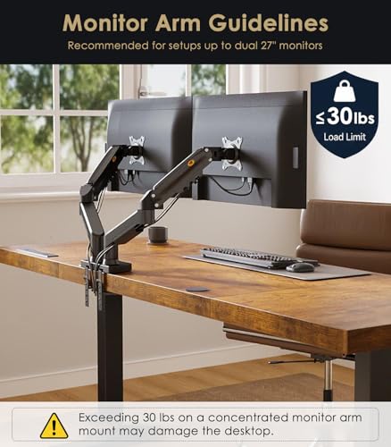 OffiGo 71 Inch Executive Electric Standing Desk, Height Adjustable Desk with Power Outlet & 1.38" Thick 3-Piece Desktop, Sit Stand Computer Desk for Home, Office, Conference Room, Rustic Brown