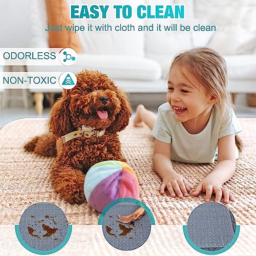 BesWin Office Chair Mat for Carpeted Floors, 60" X 48" Transparent Desk Chair Mat for Low Pile Carpets, Plastic Floor Mat for Office Chair on Carpet for Work, Home, Gaming, Easy Glide (Rectangle)