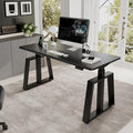 EUREKA ERGONOMIC Standing Gaming Desk, 63inch Executive Computer Desk Adjustable Height Desk Modern Trapezoidal Leg,Touch Screen,Black