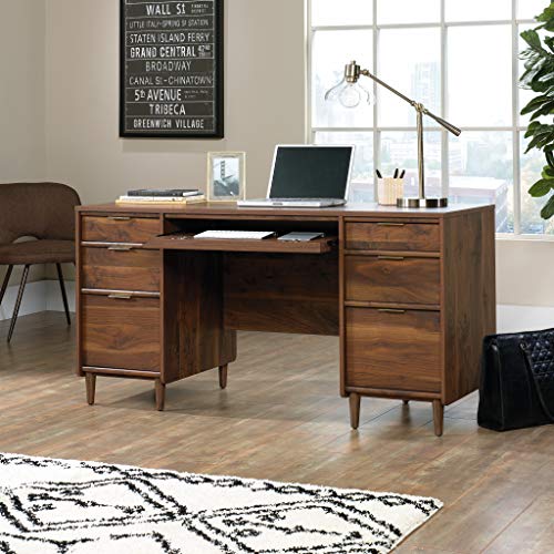 Sauder Clifford Place Executive Desk, in Grand Walnut finish