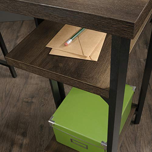 Sauder North Avenue L-Shaped Desk, Smoked Oak Finish