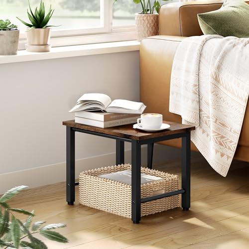 Gewudraw Printer Stand-Desktop Shelf Storage Organizer for Printers,Small End Table, Book Shelf and Wooden Desk Shelf for Home Office