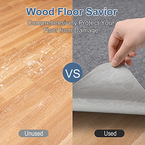 Placoot Office Chair Mat for Hardwood Floor, 55"x35" Computer Chair Rug, Under Desk Mat, Large Anti-Slip Floor Protector for Home Office