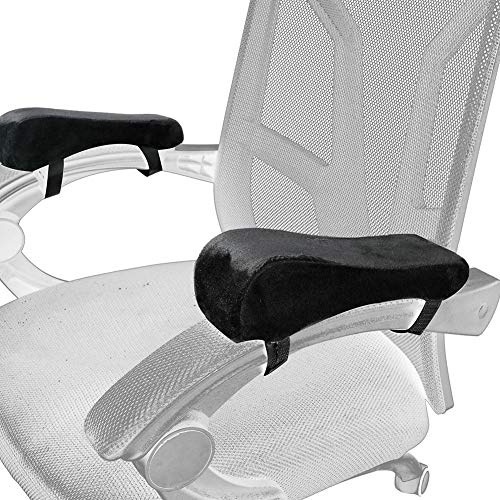 DiQiRenQin Office Chair Armrest Pads,1 Pair Ergonomic Armrest Pads, Memory Foam Elbow Support Cushions for Computer, Gaming and Desk Chairs