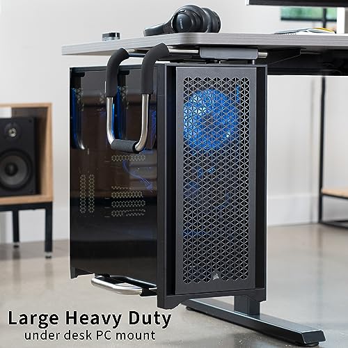 VIVO X-Large Heavy Duty Adjustable Computer CPU Tower Stand with Secure Locking, Holds up to 66 lbs, MOUNT-PC04L