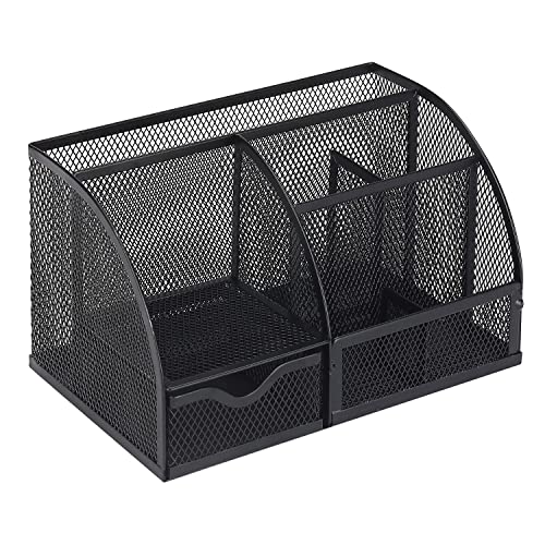 Mr. Pen- Mesh Desk Organizer, Black, Pen Holders Organizers, Desk Pencil Organizer, Pen Holder, Pencil Holder