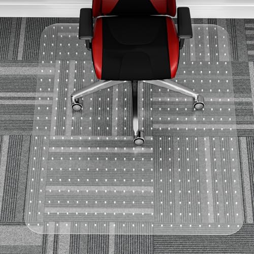 WASJOYE Chair Mat for Carpet, Office Chair Mat for Carpet, Thick Desk Chair Mat with Non-Slip Studded for Home and Office Low Pile Carpet, 36" x 48" Rectangle for Carpet