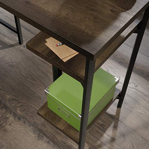 Sauder North Avenue L-Shaped Desk, Smoked Oak Finish