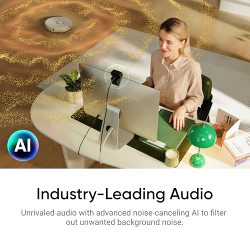 Insta360 Link 2C - 4K Webcam for PC/Mac, 1/2" Sensor, Auto Framing, HDR, AI Noise-Canceling Mic, Gesture Control for Streaming, Video Calls, Gaming, Works with Zoom, Teams, Twitch & More