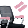 Shapeazy 2 Pack Office Chair Armrest Pads Covers,Arm Rest Pad with Memory Foam Elbow Pillow for Forearm Pressure Relief, Arm Rest Covers for Office Chairs, Wheelchair, Comfy Gaming Chair (Pink)