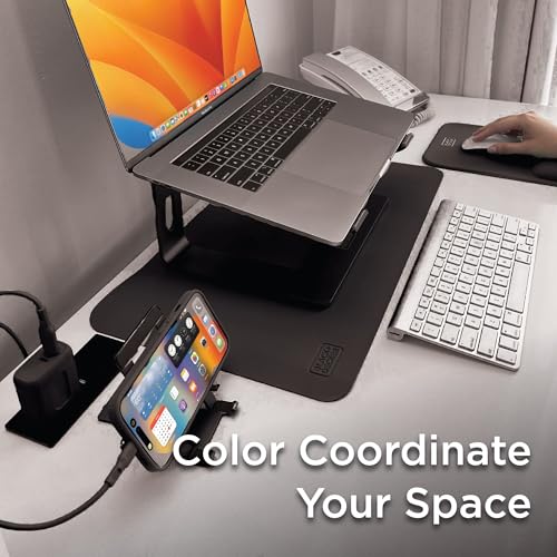 Black+Decker Faux Leather Desk Mat for Keyboard and Mouse - Office Desk Accessories - Protective Office Desk Decor Men, Women, Teens - Desk Pad Mat for Gaming, Work from Home, Office - Desk Organizers