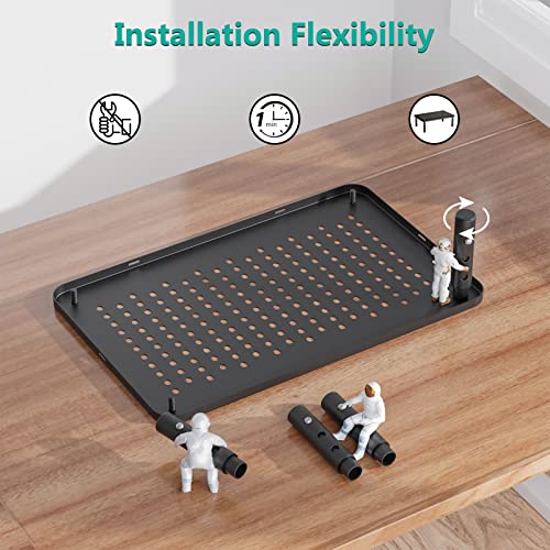 WALI Bundle – Computer Monitor Stand for Desk and Dual Monitor Stand STT003+STT003-2