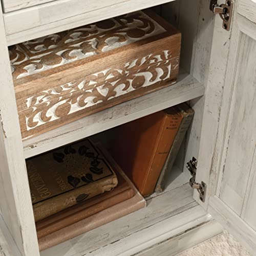 Sauder Barrister Lane Executive Desk, White Plank Finish