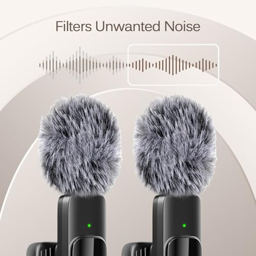 Labstandard Professional Wireless Lavalier Lapel Microphone for iPhone, iPad, mini Video Recording Mic forInterview Video Podcast Vlog YouTube&Livestream, Noise Reduction, Plug &Play