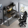 EUREKA ERGONOMIC 43 Inch Ladder Bookcase with Desk Industrial Ladder Desk, Ladder Desk with Shelves,2-Tier Home Office PC Ladder Table with Bookshelf Modern Workstation, Metal Frame