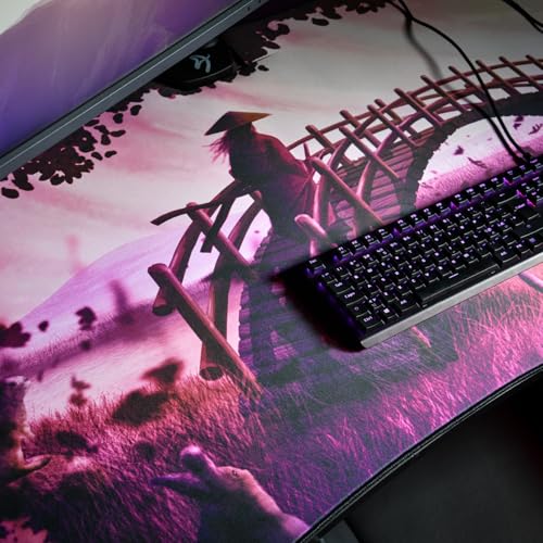 Arozzi Arena Gaming Desk Pad, Full Desk Mouse Pad for Arena Desk, Washable Desk Mat with Anti-Slip Rubber Base & Water-Resistant Surface, D015