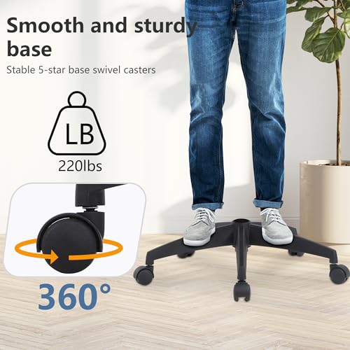 PayLessHere Ergonomic Drafting Chair Tall Office Chair High Adjustable Standing Desk Chair with Lumbar Support Mesh Back Footrest Flip-Up Arms for Office Computer Desk Standing Desk (Black)