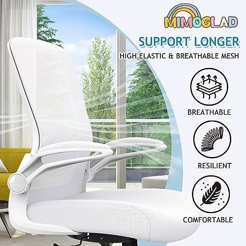 Mimoglad Ergonomic High Back Mesh Office Chair, Adjustable Lumbar Support, Thickened Seat Cushion