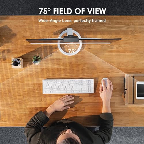 VIZOLINK 1080P Webcam with Built-in Microphone, W2N Web Cam, Privacy Cover, 75° FOV, Noise Cancellation, Plug & Play Web Camera for Computer, USB Webcam for Pc, Laptop, Desktop, Mac