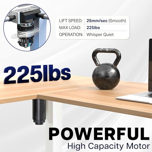 VIVO Corner Standing Desk, 63 x 55 inch Reversible L-Shaped Workstation, Electric Height Adjustment, Home, Office, and Reception Rooms, Black Table Top Black Frame, DESK-E3CTB