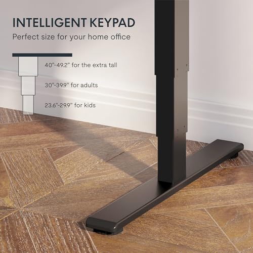 FlexiSpot E6 Bamboo 3-Stage Dual Motor Electric Standing Desk 55 x 28 Sit Stand Up Desk, Holds 220 lbs, Adjustable Height w/ Memory Presets, Solid Bamboo Desktop & Black Frame, Ships in 2 Boxes