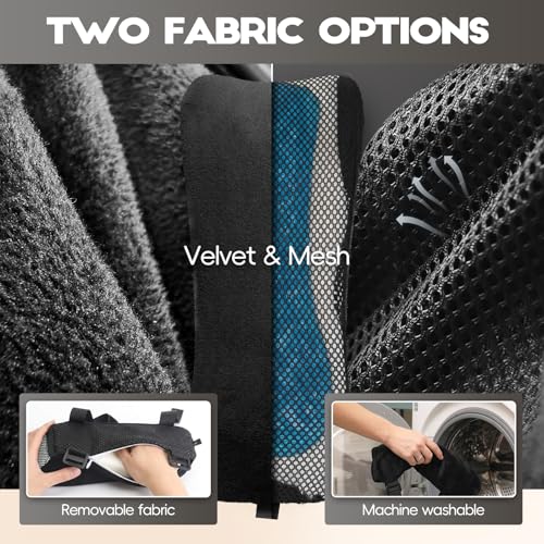 Office Chair Arm Pads, Ergonomic Memory Foam Wheelchair Cover, Arm Rest Pillow for Desk, Computer, Gaming and Elbows (Skin-Friendly Arm Rest Pillow)