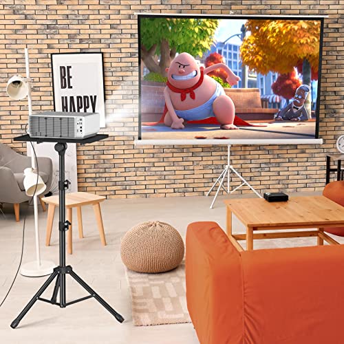 Facilife Projector Stand Tripod - Laptop Tripod Projector Stand Adjustable Height 22 to 47 Inch, Projector Tripod Stand, Tripod for Porjector, Projector Stand for Outdoor Movies
