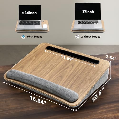 HUANUO Lap Desk for Couch, Laptop Stand with Phone Holder, Laptop Bed Desk for Sofa, Computer Lap Tray