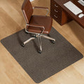Yecaye Office Chair Mat for Hardwood Floor,36" x 48" Under Computer Desk Floor Protects for Rolling Chair,Non Slip PVC Woven Gaming Chair Mat,Not for Carpet (Blackbrown, 36" x 48")