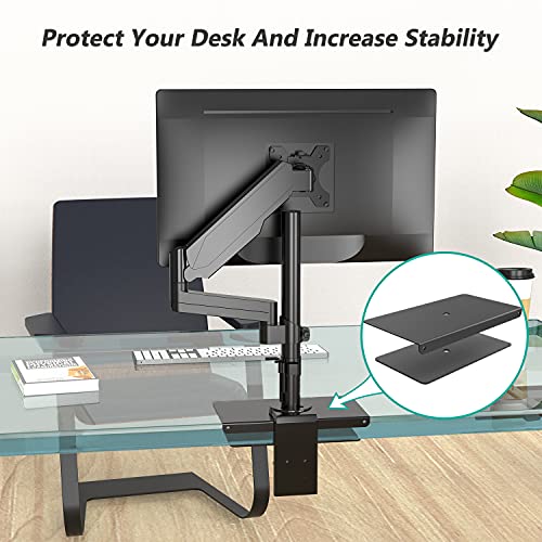 WALI Bundle – 2 Items: Laptop Tray Desk Mount and Monitor Mount Reinforcement Plate (M00LP+CGRP-B)