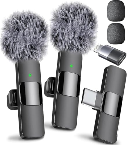 Mini Mic Pro (Latest Model) – #1 Microphone for iPhone & Android, Wireless Mini Microphone, ClearVoice™, Noise Cancelling, Lavalier Mic for TikTok, YouTube & Interviews