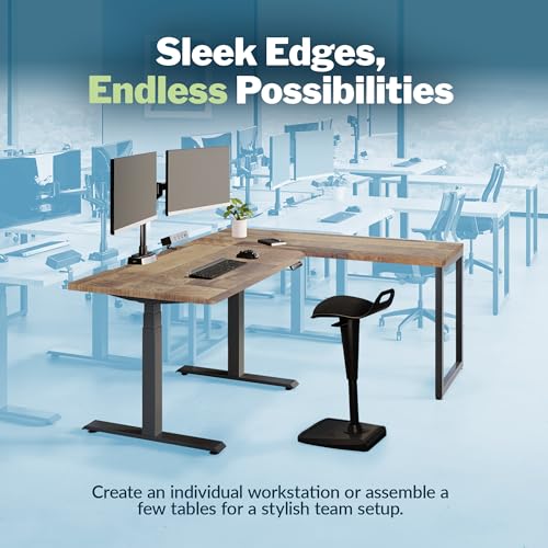 Vari Table 48x24 - Modern Computer Desk with Durable Laminate Finish and Slim Legs - Ideal for Gaming, Home, or Office - Stand-Alone Workstation or Corner Side Table - Reclaimed Wood