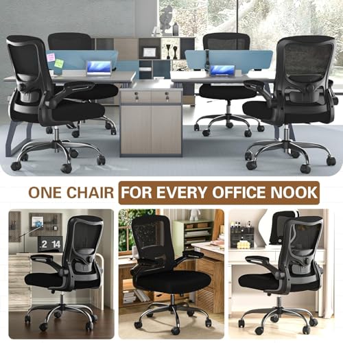 Zeonsit Ergonomic Office Chair - High Back Desk Chair with Adjustable Lumbar Support, Breathable Mesh Back, 330LBS Capacity, Easy Assembly, for Home Office Executive Computer Task