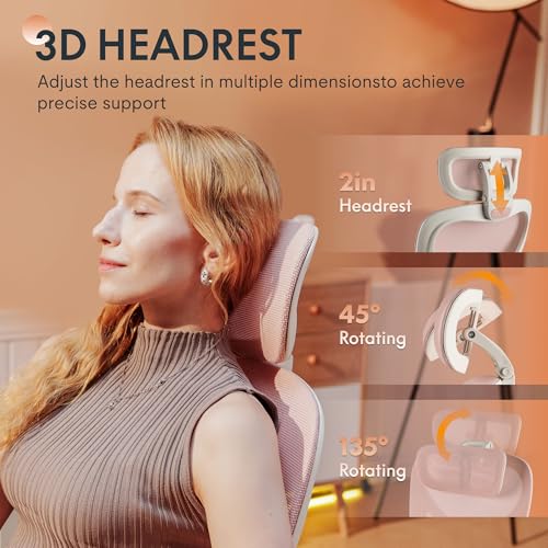 FLEXISPOT Foldex Ergonomic Office Chair, Folding Chair for Small Spaces with Lumbar Support, Flip-up Armrests, 3D Headrest, Desk Chairs with Footrest for Work,Video Game (Foam Seat, Grey)